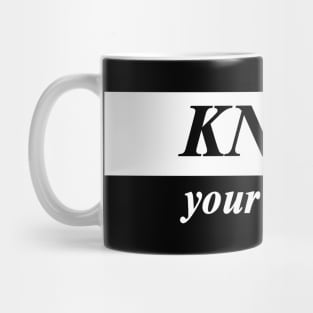 know your worth Mug